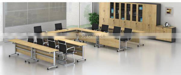 Folding table, portable table, folding and movable side table