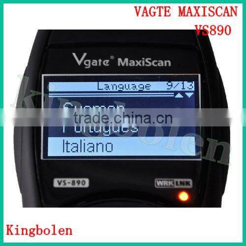 2014 New Arrival Universal Diagnostic Scanner Multi-language Auto Scantool Vgate MaxiScan VS890