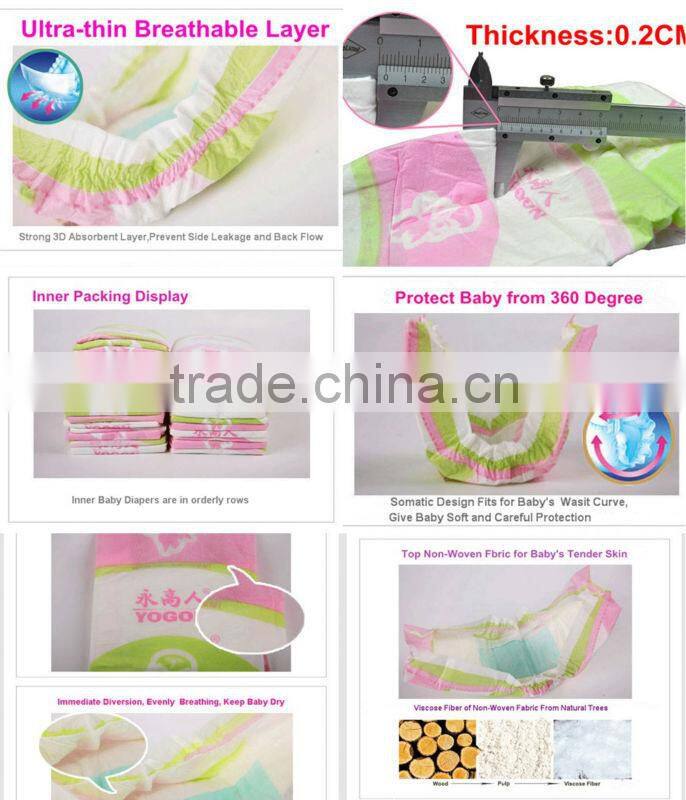 2016 China wholesale baby diapers, baby diapers in bales, Soft touch disposable Baby diaper