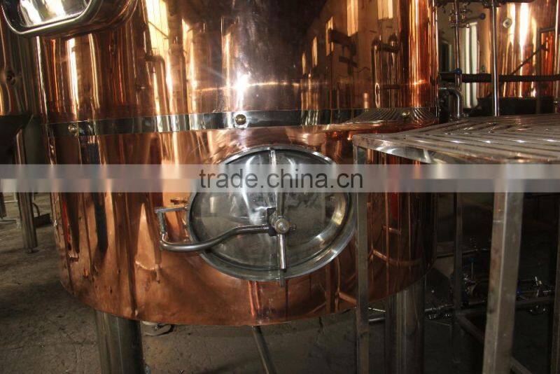 With manhole thermometer false bottom mash tun for sale