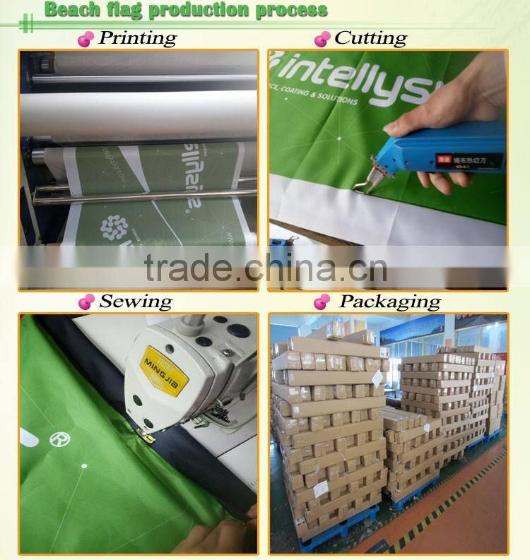 5m beach flag,rectangle flying flag, CMYK full color digital print