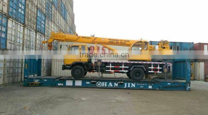 Wolwa 12ton auger truck crane for Russia & Middle Asia market