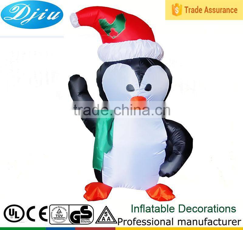DJ-144 2015 hot 4ft Airblown inflatable Penguin christmas decoration outdoor