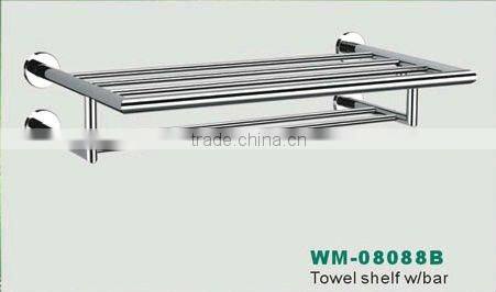 brass bathroom accessories towel shelf robe hook toilet brush