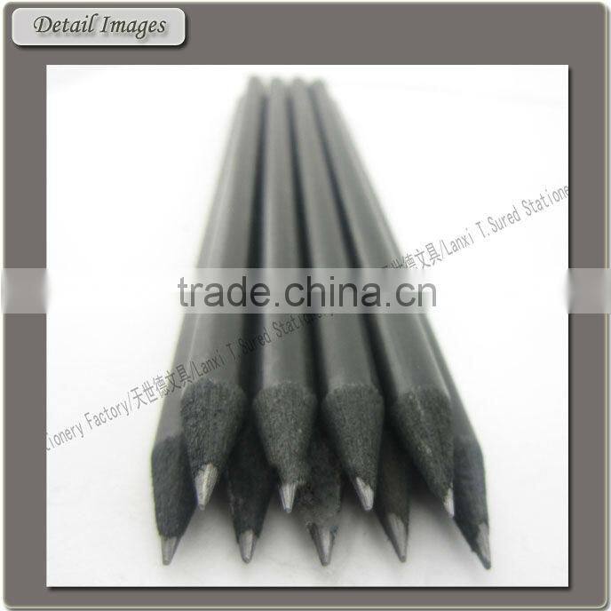 Office Stationery Black Wood HB Crystal Pencil