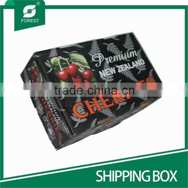 CORRUGATED PAPER SHIPPING BOX FOR FRESH FRUIT