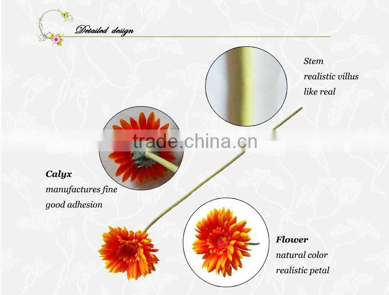 Factory price cheap silk gerbera daisy flowers