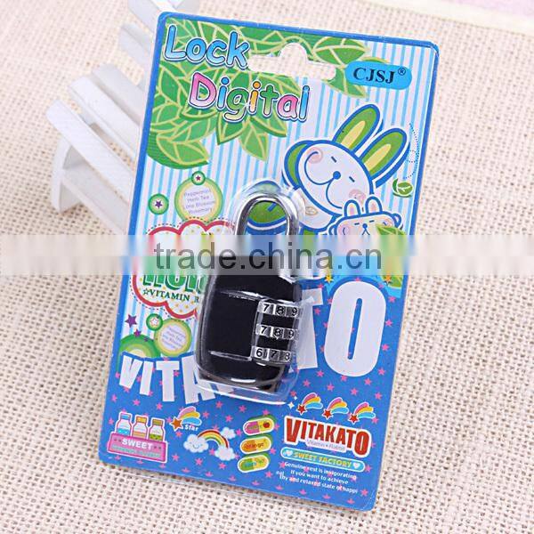 2015 wholesale price factory direct zinc alloy combination locks travel suitcase padlocks