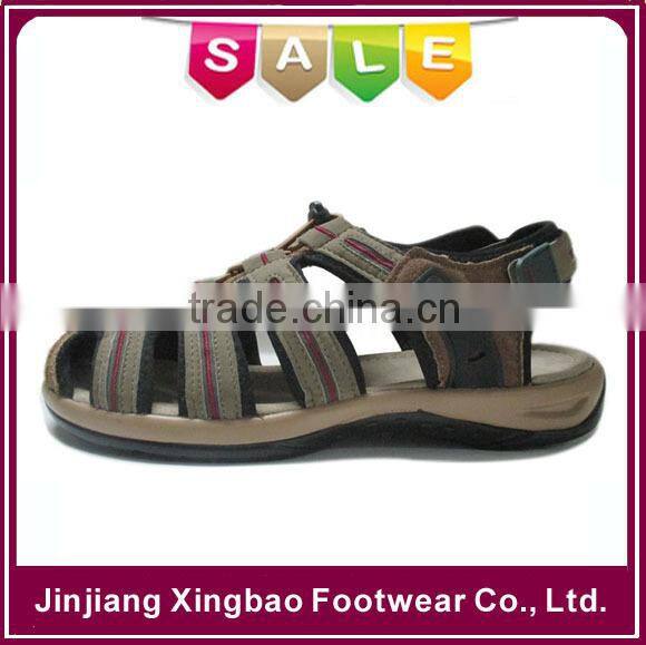 Top Quality Men's Genuine Leather Casual Beach Leather Sandals Baotou Shoes Outdoor Leather Comfortable Men's Beach Sandals