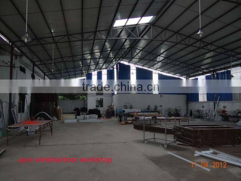 Wanjia good pvc profile interior glass french doors