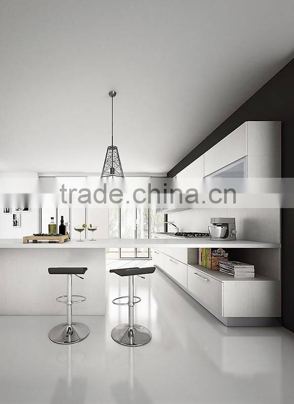 customized white high gloss kitchen cabinet