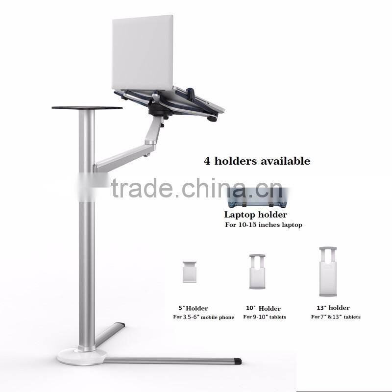 Adjustable 31~95cm floor stand laptop table