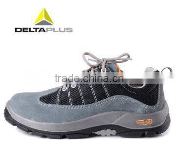 Low-cut suede split leather with nylon mesh steel toecap safety shoes