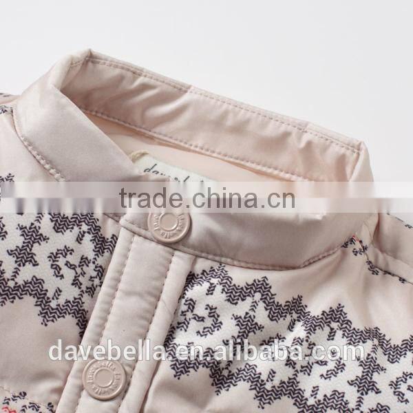 DB1616 dave bella 2014 winter infant coat baby wadded jacket padded jacket outwear winter coat jacket down coat outwear