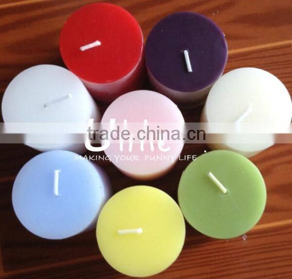 yellow decoration household candle scented glass candle led candle light