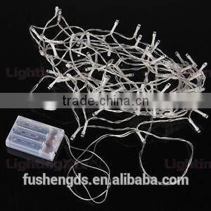 Battery Powered LED Fairy Lights 2M 20LED WHITE - ON / OFF / Flash- Christmas decoration