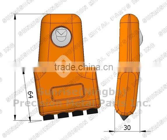 TK225 Foundation Drilling Auger Wear Parts Carbide Teeth