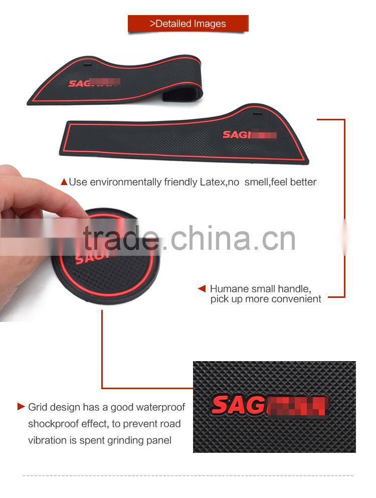 Brand new top quality car interior door slot pad for Volkswagen Sagitar 2012-2014 9pcs/set