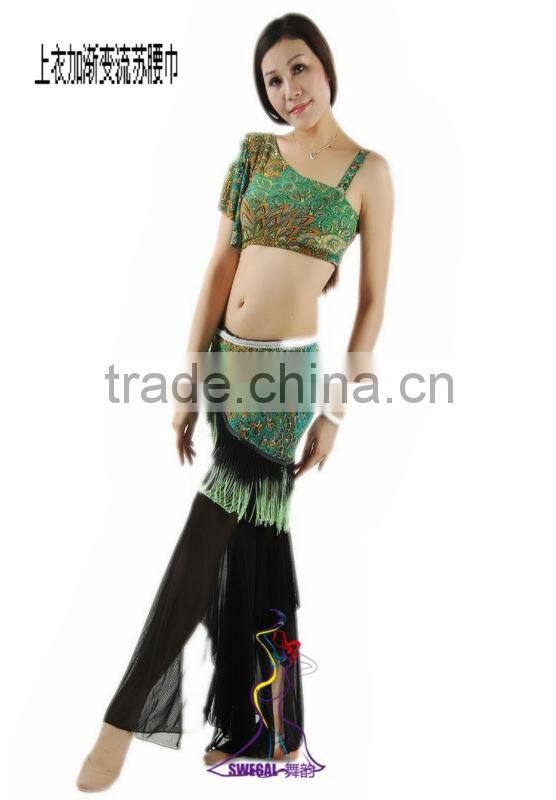 SWEGAL T13008 peacock training cheap belly dance costume