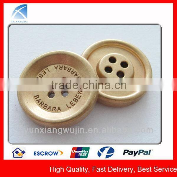 YX1022 Custom Made 2 Holes Metal Shirts Buttons