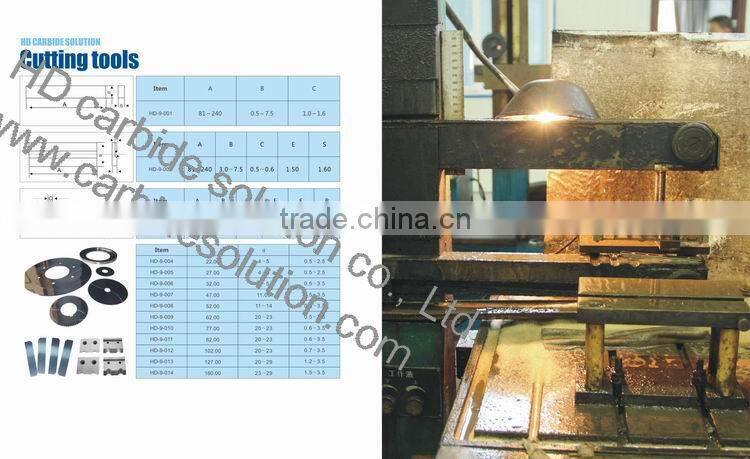 Tungsten carbide rainbow cutting blades for Textile Machine / Textile Cutter Inserts