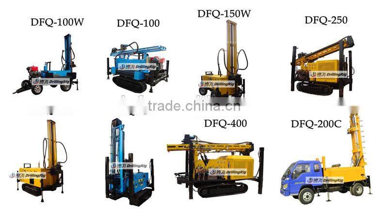 0~200m Best Seller of Hydraulic Water Well Drilling Rig, Drilling Machine for Stone