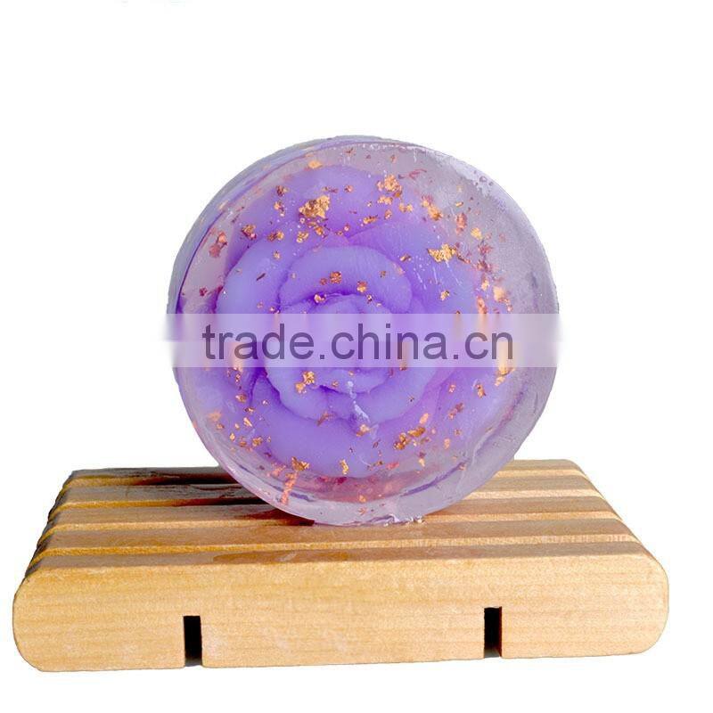 Deep clean handmade soap OEM of lavender can be printed LOGO