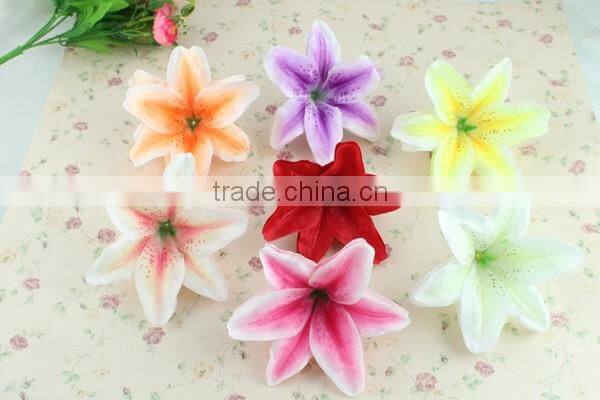 Customized pink calla lily flower head artificial flower