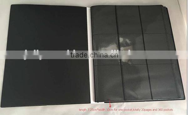 OEM customized Card binder with 9-pocket PP porfolios Dongguan factory Pokemon cartoon