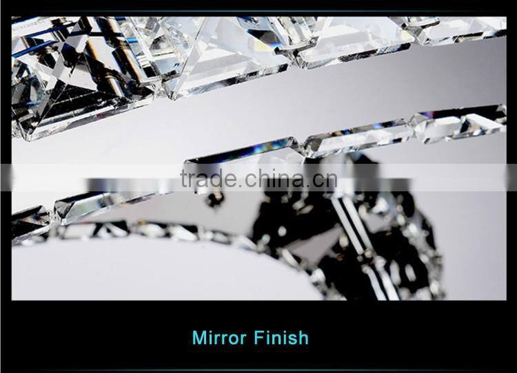 CE&RoHs Approved Round Modern Ceiling Lamp 220V K9 Crystal Chandelier