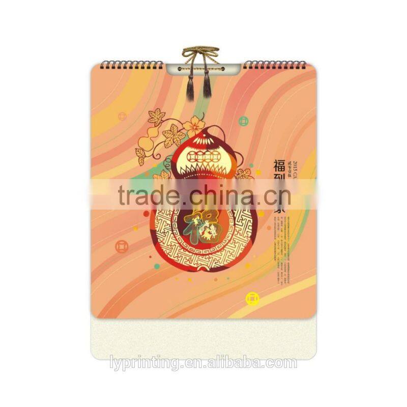 Wholesale custom 2016 wall calendar printing promotional calendar printing