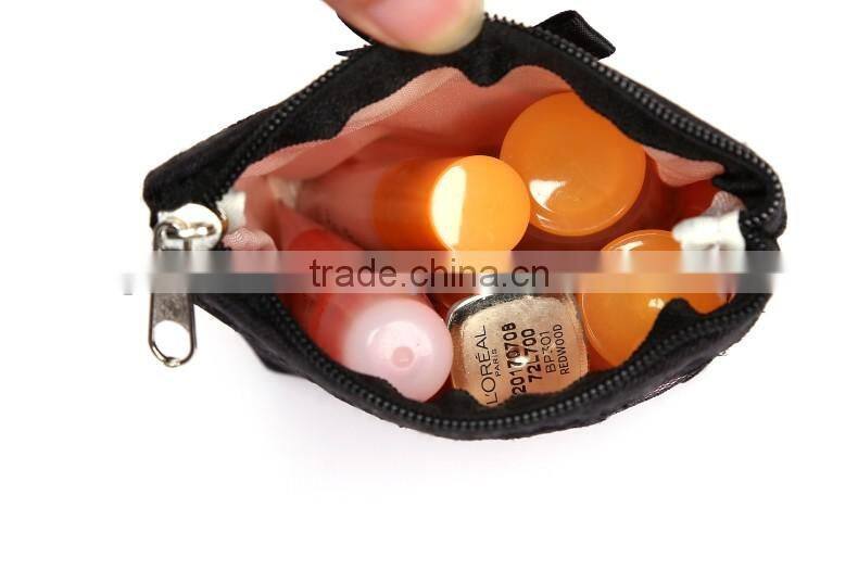 Hot sale high quality cheap fashionable cute lace cosmetic pouches GW879