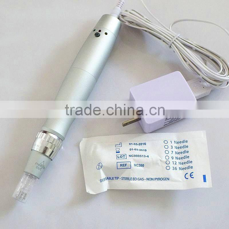 Huafu 2016! factory wholesale eyelash growth recharegeable electric stamp derma pen