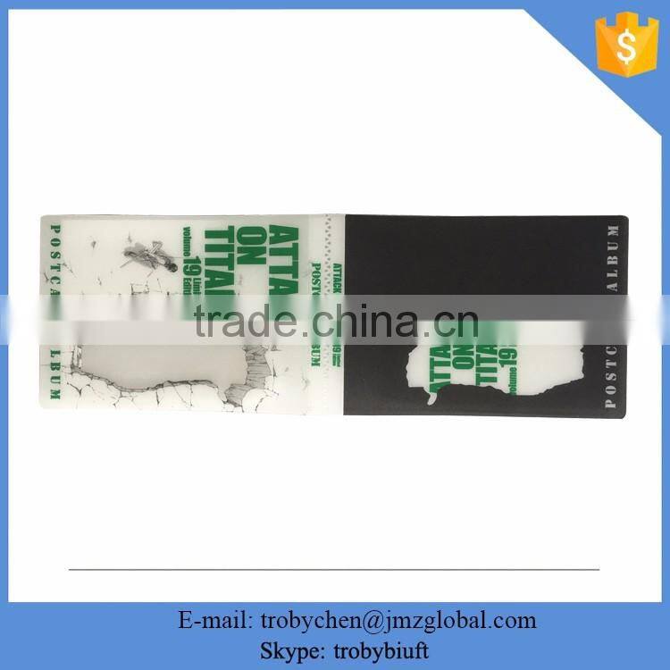 photo album with frame cover,plastic sheets photo album