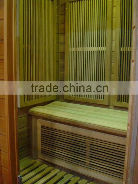 1 People Capacity and Red Cedar Solid Wood Type dry steam sauna room