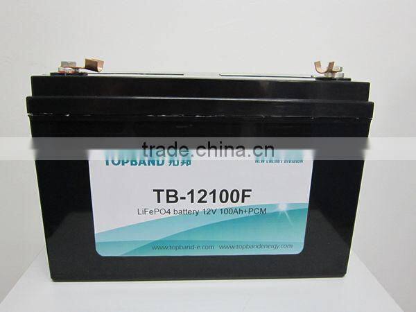 long life LiFeO4 LFP folklift battery 12V 100Ah TP12100F