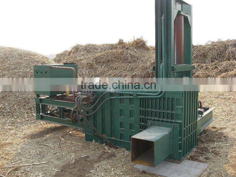 Hydraulic straw bale press machine/hydraulic hay bale press and waste plastic packing machine
