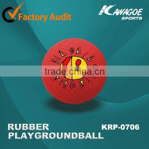 Soft rubber playground ball for children