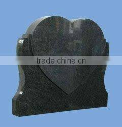 granite stone heart tombstone