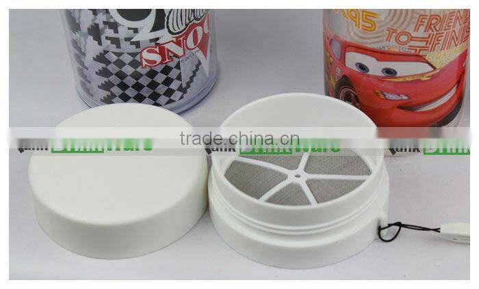 Plastic Cute Children Mug with Carrying Strap