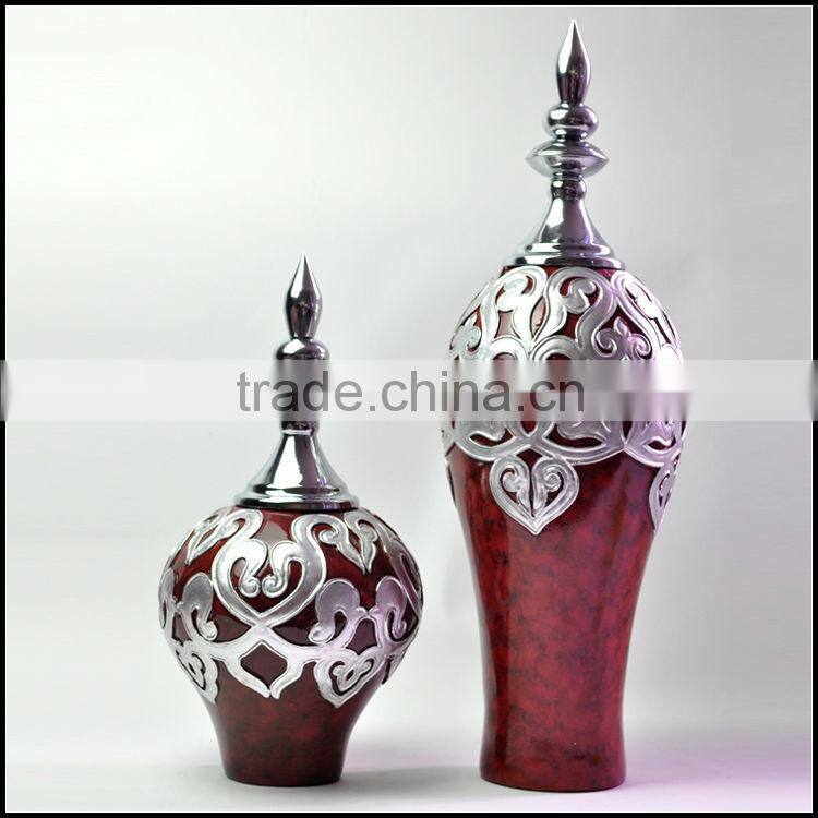 MPA-PIS0060RE promotion resin vase with design holiday gifts