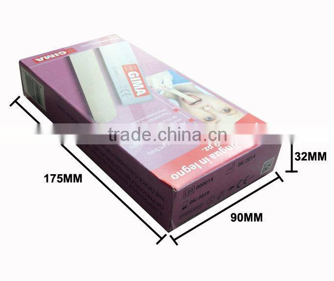 V-GF16-14 50PCS adult disposable sterile medical wooden tongue depressor with paper box