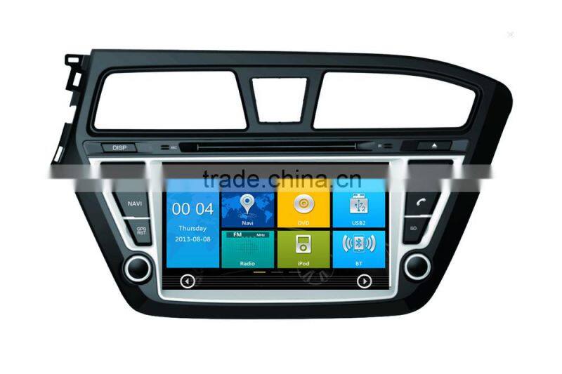 Factory OEM dashboard Dvd player gps radio 8" car dvd player for Hyundai i20 car dvd player 2014 with gps