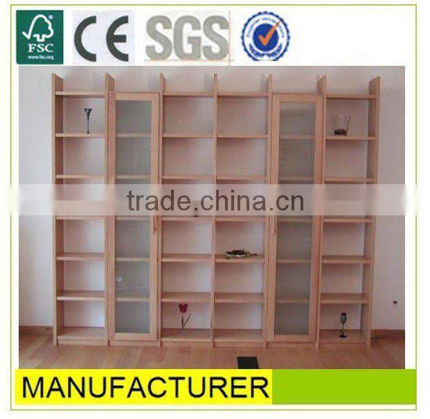 modern cheap white melamine MDF wood office bookshelf
