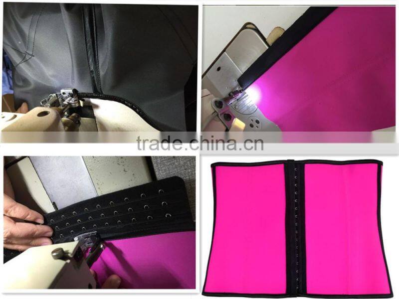 Black Color 3 Layers Tummy Control Women Body Shaper Shapewear Waist Trainer Latex Waist Cinchers