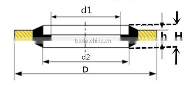 M18JB-FT-CU standard rubber metal Brass outer cased ring joint seal spacer for FOTON