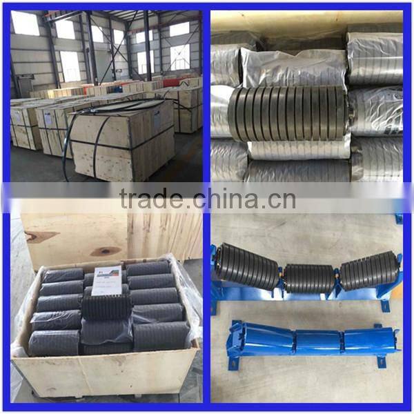 crusher standard rubber steel conveyor belt idler roller