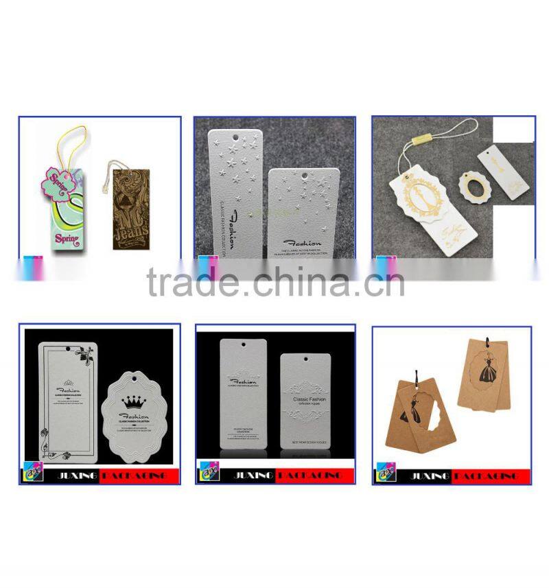 Factory Promotional Custom Hang Tag for Garment Hat Jewel Toy