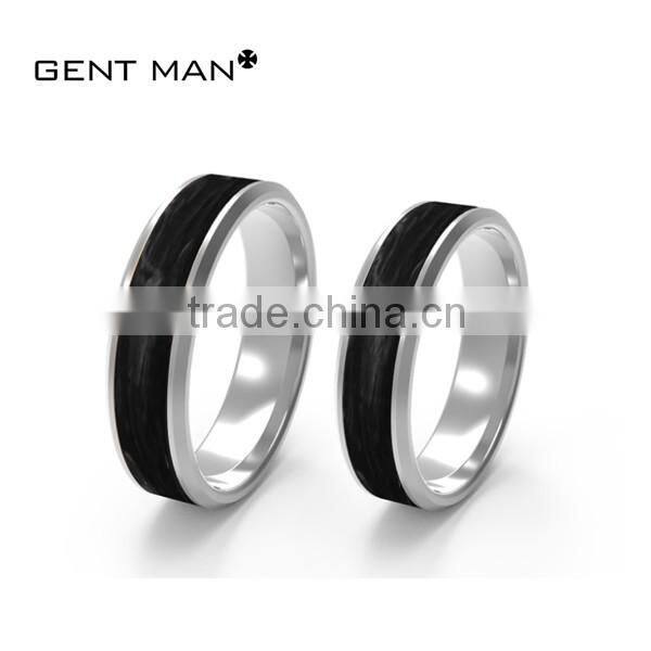 china jewelry gold solid carbon fiber couple ring 925 silver wedding bands wedding rings set for couples