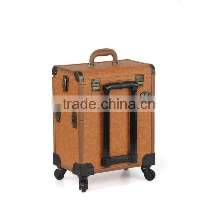 Professional Factory Price Sunrise Branded Cosmetic Trolley Box For Nail Beauty